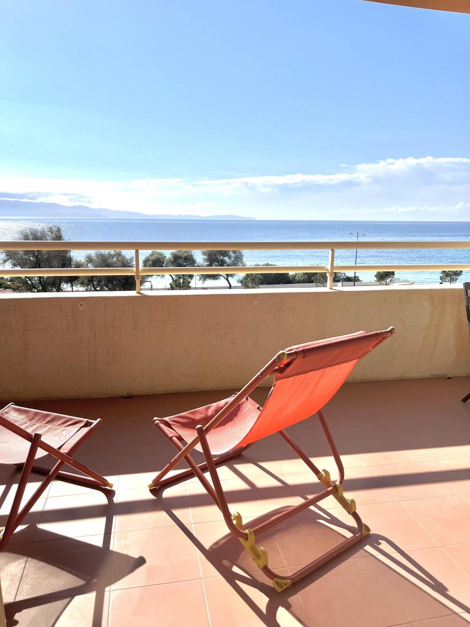 Aria Marina Duplex Vue Mer Route Des Sanguinaires, Plage A 50M, Parking Gratuit, 4 Pers Аяччо Екстер'єр фото